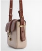 Women's Barbour Mini Rosa Leather Crossbody Bag - Pebbled Pink / Brown