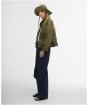 Women's Barbour Tartan Cropped Beadnell Casual Jacket - Dusky Green Tartan