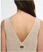 Women's Barbour International Valencia Knitted Midi Dress - Ecru