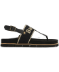 Women's Barbour Lumley Toe Post Sandal - Black