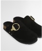 Women's Barbour Kyra Closed Toe Sandal - Black Suede