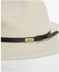Women's Barbour Evelyn Braid Trilby Hat - Ecru