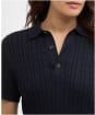 Women's Barbour Hartland Knitted Polo Jumper - Navy