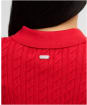 Women's Barbour Hartland Knitted Polo Jumper - Poppy Red