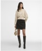 Women's Barbour International Gigi Knitted Bomber - Cement