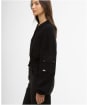 Women's Barbour International Gigi Knitted Bomber - Black