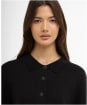Women's Barbour International Gigi Knitted Bomber - Black