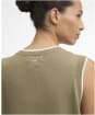 Women's Barbour Maia Knitted Vest - Bleached Olive / Cloud