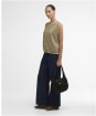 Women's Barbour Maia Knitted Vest - Bleached Olive / Cloud