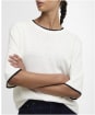 Women's Barbour Verona Knitted Jumper - Cloud / Dark Navy