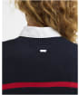 Women's Barbour Fern Knitted Jumper - Navy / Poppy Red
