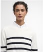 Women's Barbour Fern Knitted Jumper - Cloud / Navy