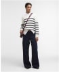 Women's Barbour Fern Knitted Jumper - Cloud / Navy