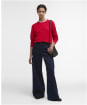 Women's Barbour Oakley Knitted Jumper - Poppy Red