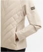Women's Barbour International Dakota Quilted Sweater Jacket - Cement