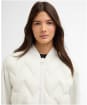 Women's Barbour International Prism Quilted Sweat - Vaporous Grey