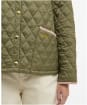 Women's Barbour Icons Cropped Liddesdale Quilted Jacket - Bleached Olive / Ancient / Gardenia