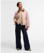 Women's Barbour Icons Cropped Liddesdale Quilted Jacket - Gardenia / Dress / Beige