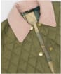 Women's Barbour Icons Modern Liddesdale Quilted Jacket - Bleached Olive / Ancient / Gardenia
