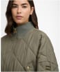 Women's Barbour International Pagan Quilted Jacket - Dusky Khaki
