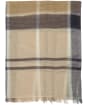Women's Barbour Abigail Lightweight Cotton Linen Blend Tartan Scarf - Dress Navy