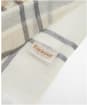 Women's Barbour Abigail Lightweight Cotton Linen Blend Tartan Scarf - Dress Navy