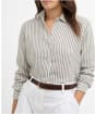 Women's Barbour Marine Shirt - Dusky Khaki Stripe