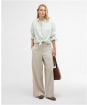 Women's Barbour Annie Long Sleeve Linen Shirt - Spearmint Stripe