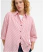 Women's Barbour Polly Striped Shirt - Poppy Red Stripe