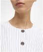 Women's Barbour Sloane Top - White / Dark Navy