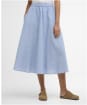 Women's Barbour Sutton Midi Skirt - Light Chambray