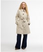 Women's Barbour Maia Showerproof Jacket - Mist / Dress Navy tartan