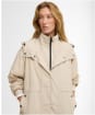 Women's Barbour International Atlantis Showerproof Jacket - Cement