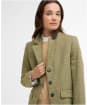 Women's Barbour Lupin Tailored Jacket - Light Olive Check