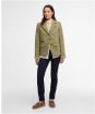 Women's Barbour Lupin Tailored Jacket - Light Olive Check