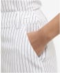Women's Barbour Sloane Trousers - White / Dark Navy