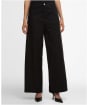 Women's Barbour International Alexis Wide Leg Trousers - Black
