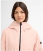 Women's Barbour International Longline Kyra Waterproof Jacket - Desert Pink