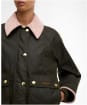 Women's Barbour Cropped Beadnell Waxed Jacket - Archive Olive / Ancient