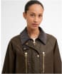 Women's Barbour Argill Waxed Jacket - Beech / Dress