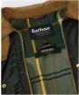 Women's Barbour Argill Waxed Jacket - Fern / Ancient Tartan