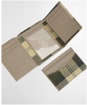 Men's Barbour Cresswell Leather Trifold And Card Holder Gift Set - Concrete / Ancient