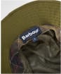 Men's Barbour Longhall Bucket Hat - Dark Olive