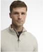 Men’s Barbour Cotton Half Zip Sweater - Neutral