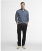 Men’s Barbour Cotton Half Zip Sweater - Dusk Blue