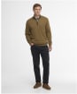 Men's Barbour Bayfield Knitted Half Zip Jumper - Russet