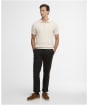 Men's Barbour Wellburn Knitted Polo Shirt - Oatmeal