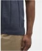 Men's Barbour Wellburn Knitted Polo Shirt - Navy
