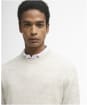 Men's Barbour Flaxby Linen Blend Crew Neck - Neutral