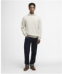 Men's Barbour Flaxby Linen Blend Crew Neck - Neutral